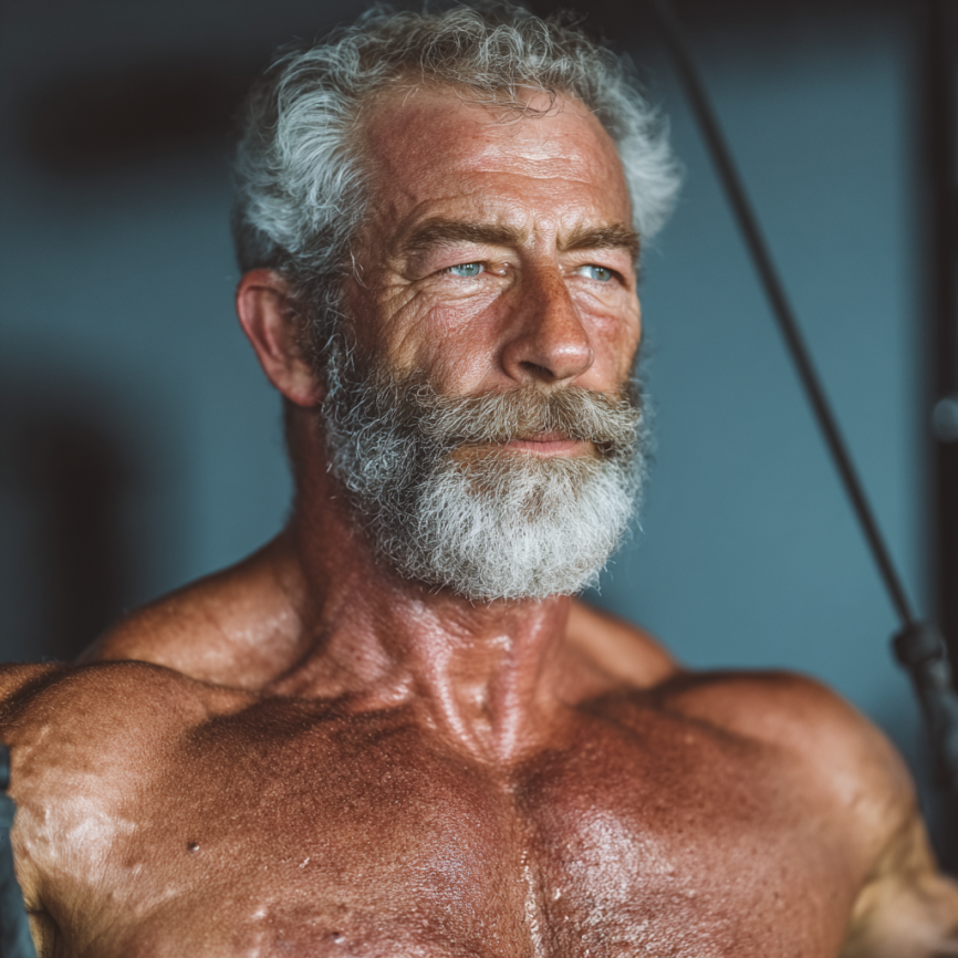 Група літніх людей після тренування